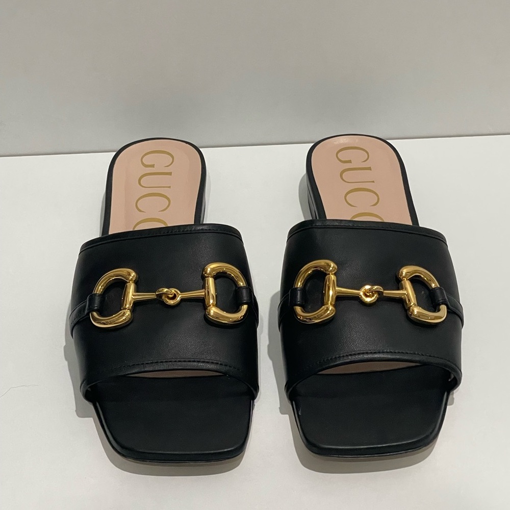 Gucci Women's Horsebit Slide Sandals